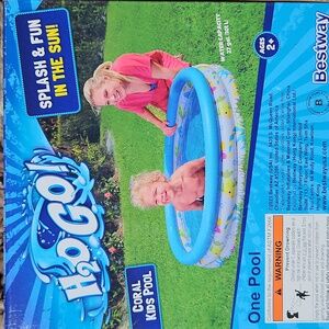 H2O GO! Inflatable Coral Kids Swimming Pool - 3-rings - NEW